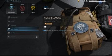 Cold Blooded Perk