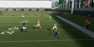 Quarterback performing slide