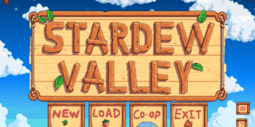 Title Screen of Stardew Valley.