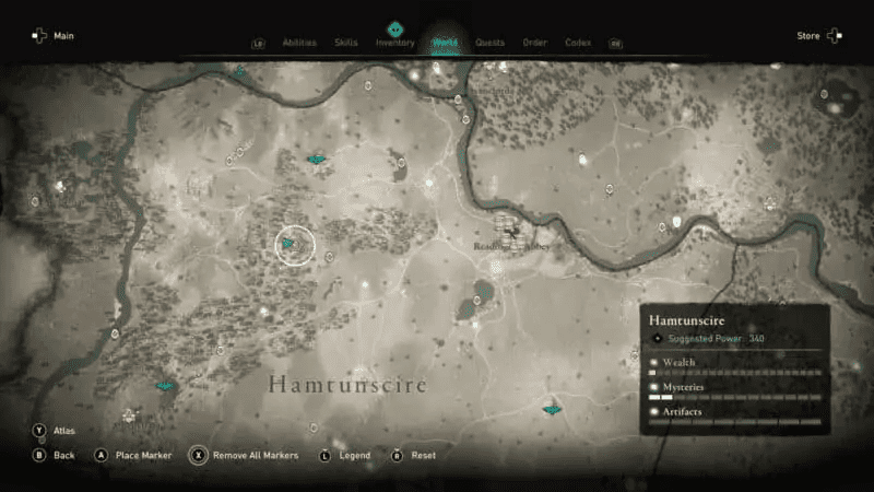 Myrddin's Cave location on the map
