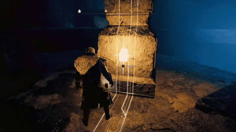 One of the pillar having the mysterious tablet in it