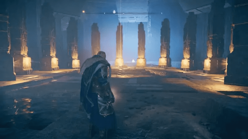 All the pillars lit up