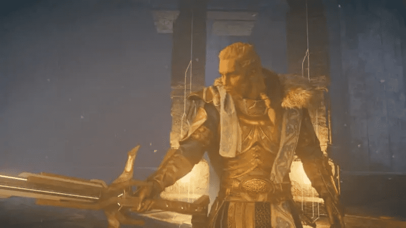 Eivor wields the legendary Excalibur