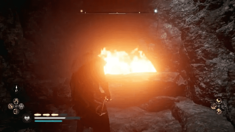 Gas destroyed by throwing the torch in the gas