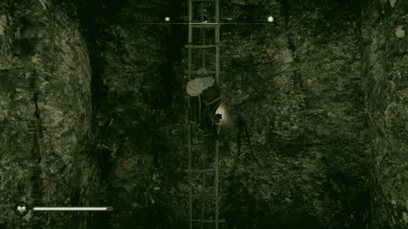 Climbing up the locked ladder