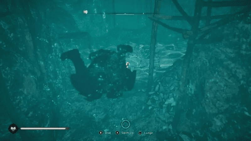 Swimming underwater 