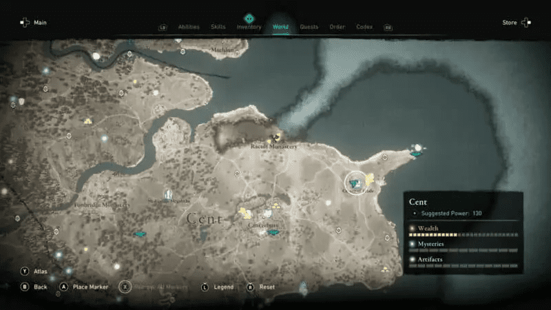 Cavern of Trials location on the map
