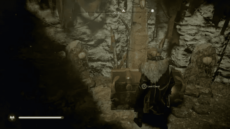 Loot chest inside the room