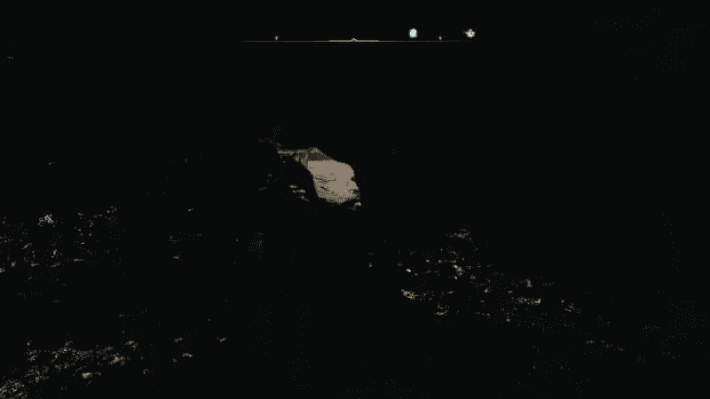 The small hole at the bottom of the wall