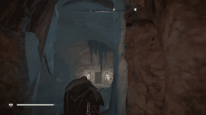 Secret room beyond the ice wall