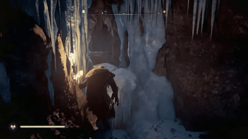 Progressing through the cave