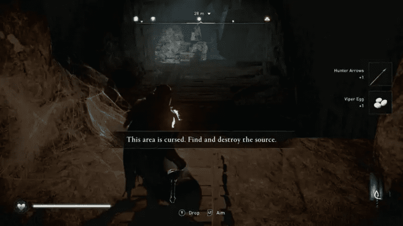 Reaching the cursed area