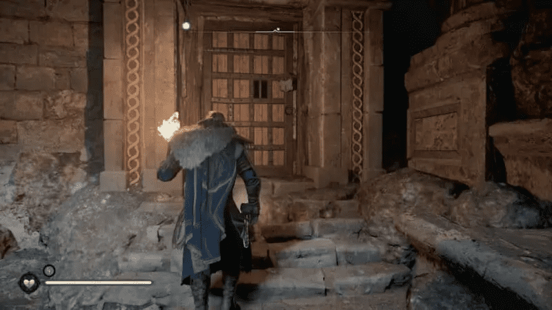 Locked door to the right