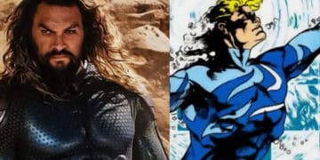 A new costume for Aquaman revealed by Jason Momoa and James Wan. (Images: DC Entertainment/Warner Bros.)