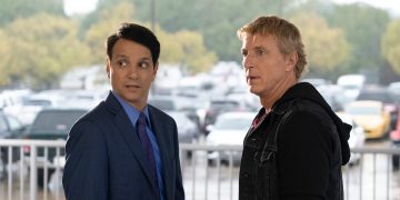 The former rivals have now teamed up to go up against Cobra Kai at the All-Valley tournament.