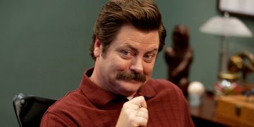 Most people will remember Nick Offerman as Ron Swanson from Parks & Recreation.