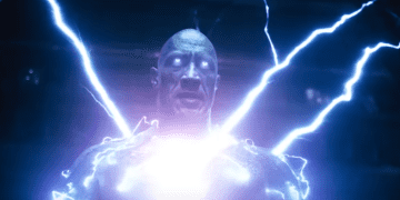 Dwayne Johnson stars as the titular character, Black Adam, who has been imprisoned for 5,000 years.