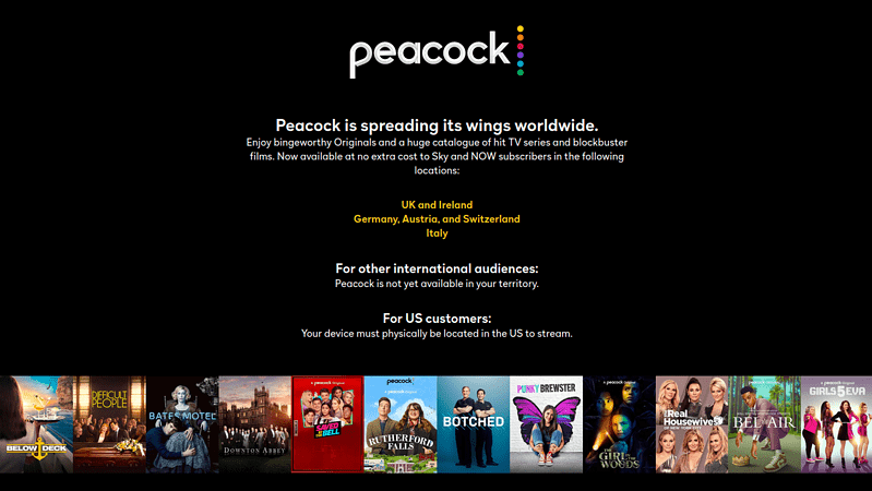 peacock free tier