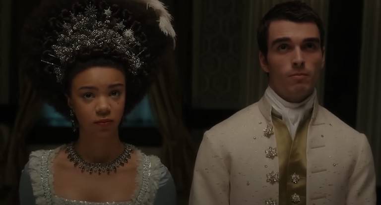 Queen Charlotte and King George.