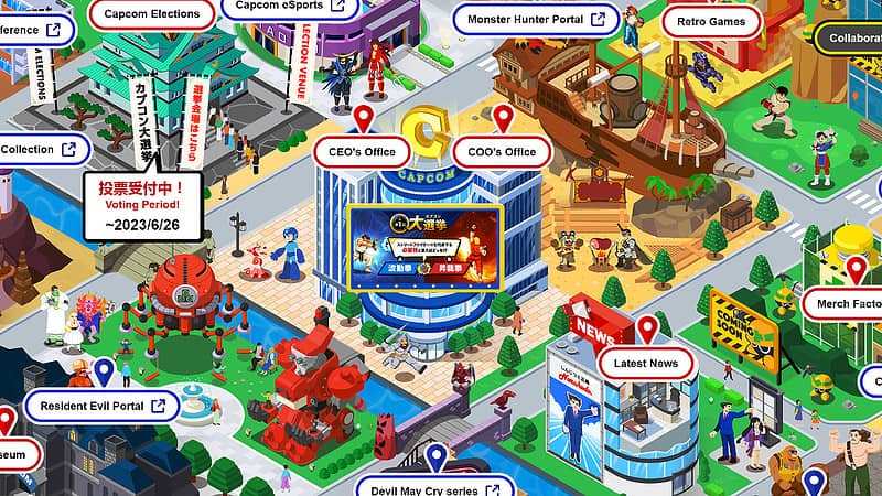 Capcom-town-free-play-megaman-street-fighter-final-fight-browser-MAP