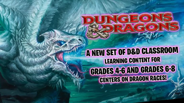 The Dungeons & Dragons classroom program gets a new set of fun activities themed to The Practically Complete Guide to Dragons supplement.