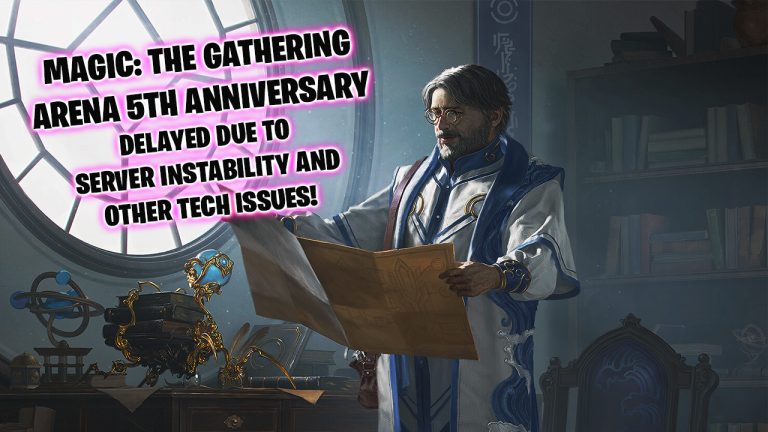 Celebrations for the 5th anniversary of Magic: The Gathering Arena cancelled due to server instabilities and underlying technical issues.