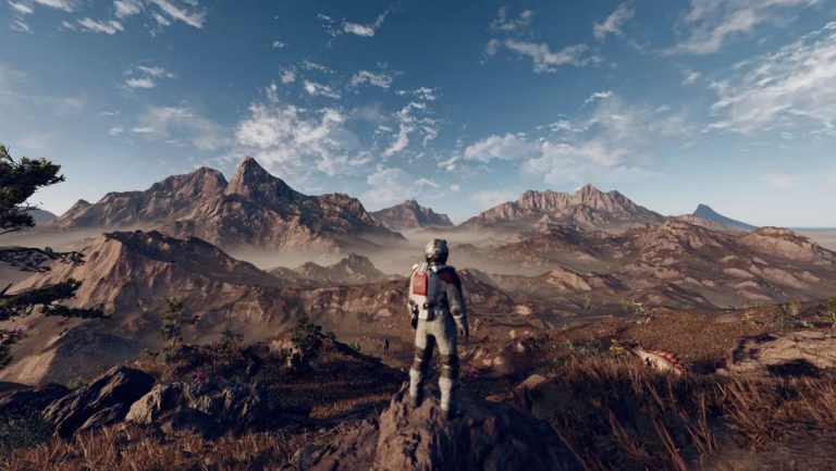 Starfield does not feature land vehicles which means you will walk to that distant mountain.