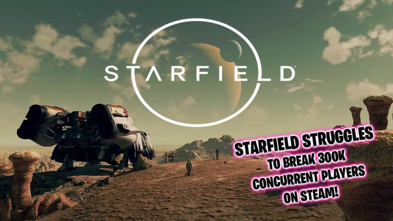 Bethesda’s massive open space scifi RPG Starfield has not broken past the 300K concurrent player record days after the full release.