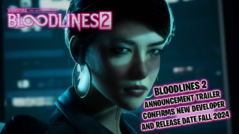 Vampire: The Masquerade – Bloodlines 2 debuted a new teaser trailer, confirming the new developer and a targeted release of Fall 2024.
