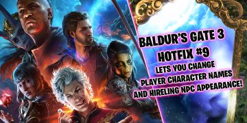 Baldur’s Gate 3 Hotfix #9 adds options to change the player character’s name and hireling appearances with the Magic Mirror.