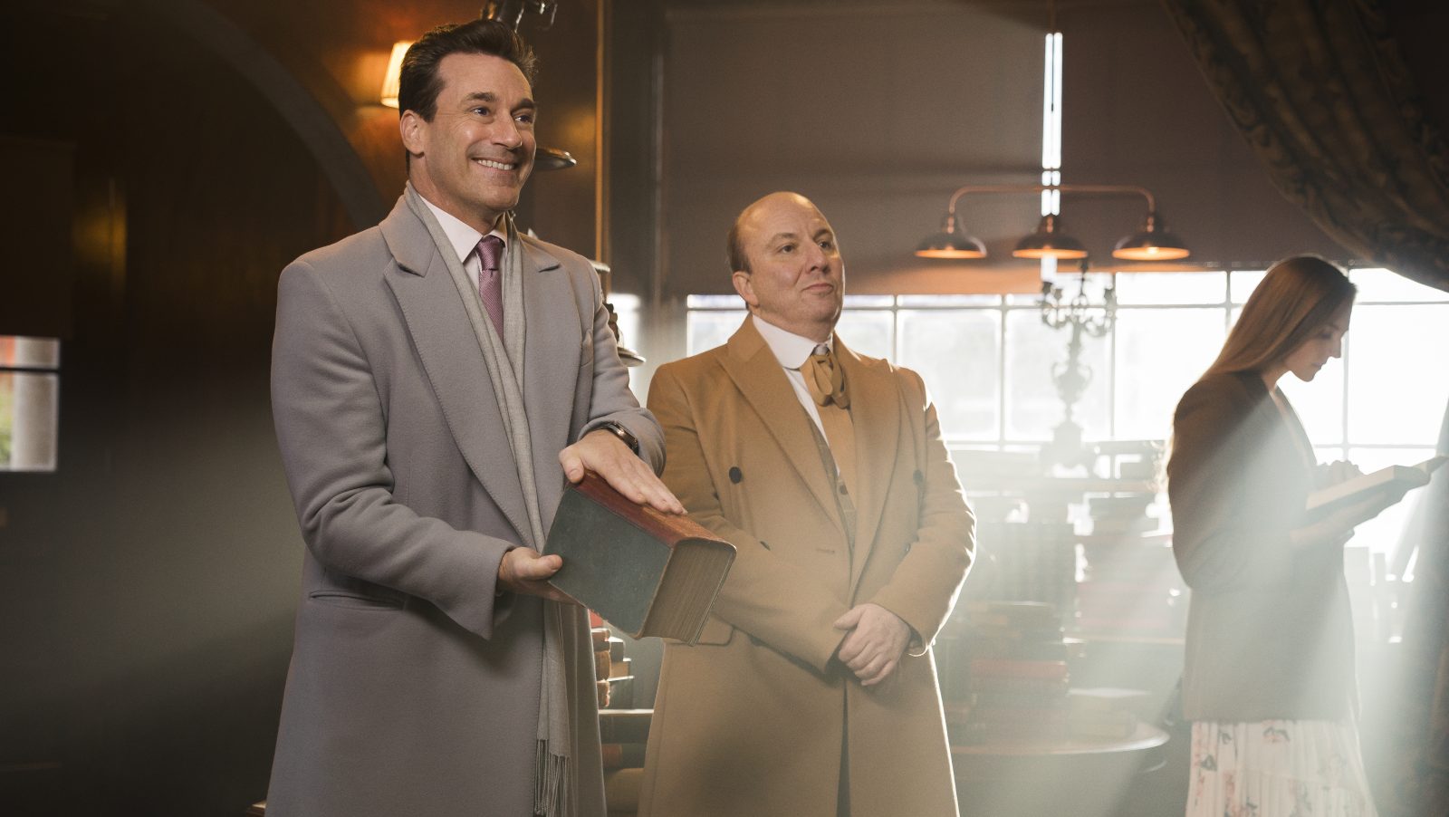 Good Omens boasts an incredible ensemble cast that includes Jon Hamm, Derek Jacobi, Brian Cox, Benedict Cumberbatch, and Frances McDormand.
