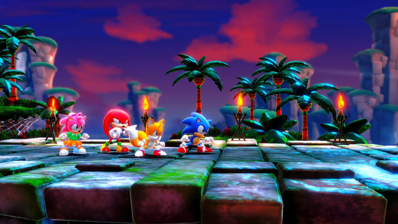 Sonic Superstars campaign supports local multiplayer for up to four players who can join or leave at any time.