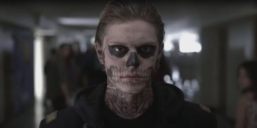 Tate from the 'Murder House' season of American Horror Story in his iconic skull makeup.
