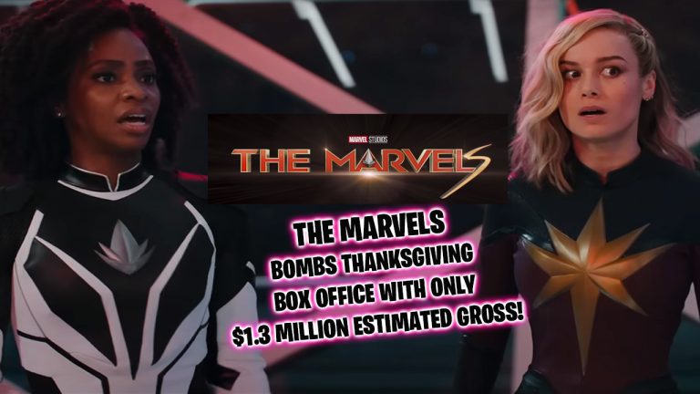The Marvels has no legs at the box office with an estimated $1.3 million domestic gross for Thanksgiving, a record low for an MCU film.