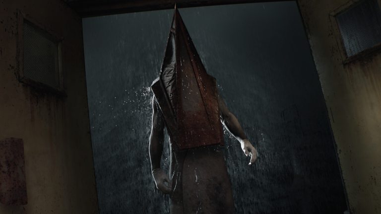 We don't think Pyramid Head needs a story to be effective, but it is what it is.