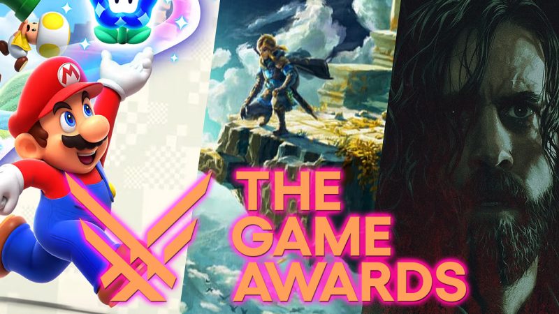 Super Mario Bros. Wonder (Nintendo), The Legend of Zelda: Tears of the Kingdom (Nintendo), and Alan Wake 2 (Remedy Entertainment).