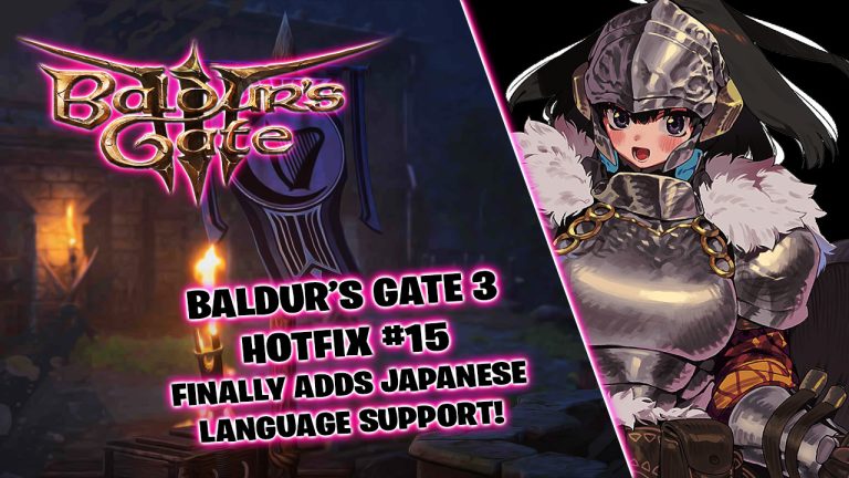 Larian Studios releases Hotfix #15 for the award-winning Baldur’s Gate 3, resolving technical issues from Update #4 and adding Japanese language options.