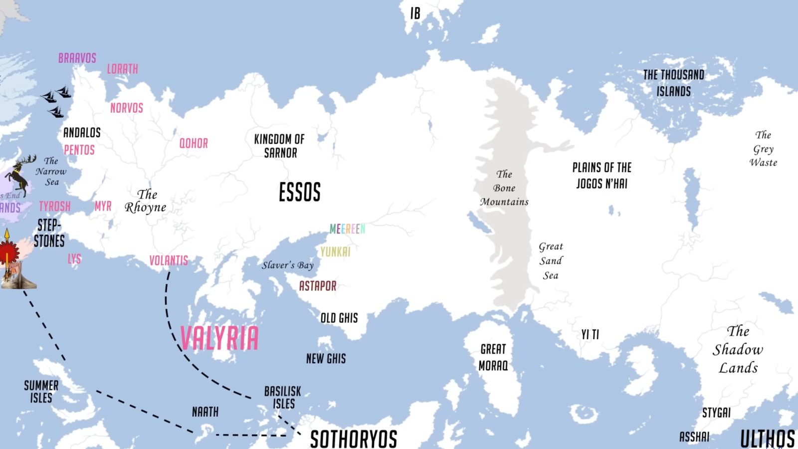 Aegon conquered six of the seven kingdoms, Dorne being the exception.