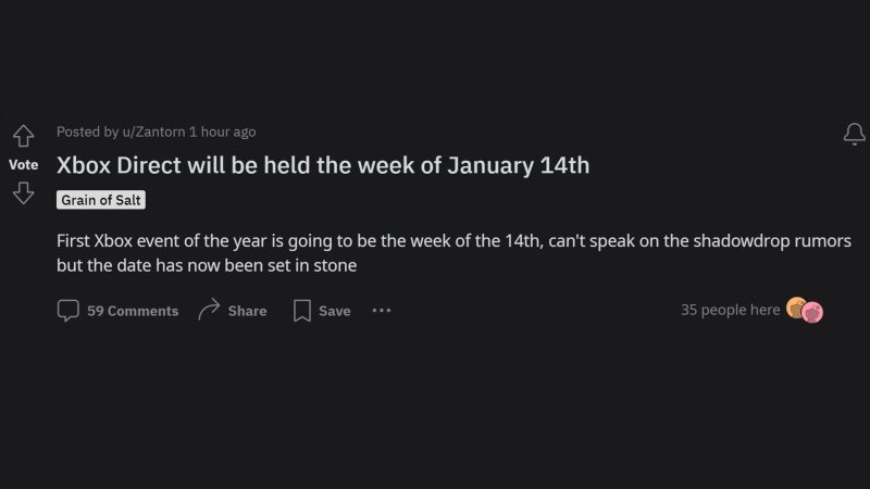 Sony and Nintendo aren't expected to hold an event until March and February, respectively. 