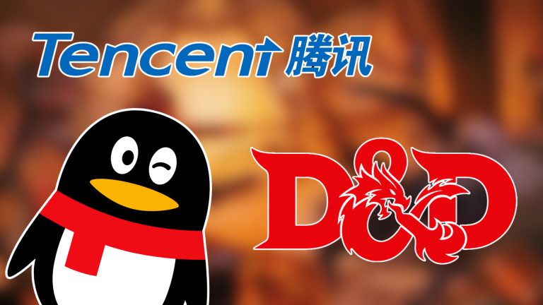 Rumors have surfaced that video game conglomerate Tencent is in talks with Hasbro to acquire the Dungeons & Dragons brand. (Images: Wizards of the Coast/Hasbro and Tencent)