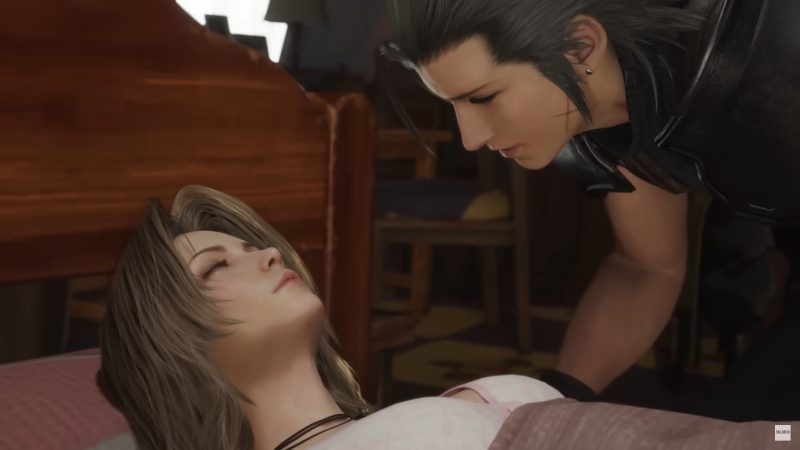 The prevailing theory is that Aerith will wake up in the "other" timeline once she dies in the original timeline.