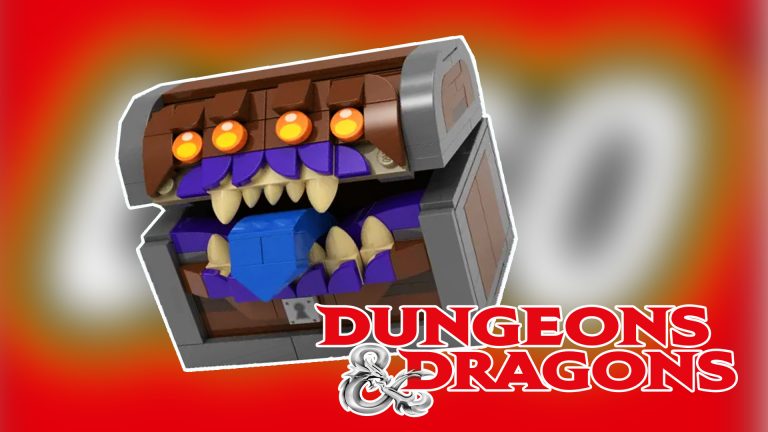 LEGO and WotC collaborate for the Dungeons & Dragons: Red Dragon’s Tale kit, with minifigs and bricks for characters, monsters, and locations.